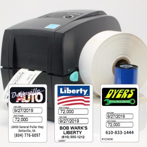 Mitchell1 / ShopKey / ProPack - Godex Printer Starter Package with 2500 Custom Pre-Printed Labels